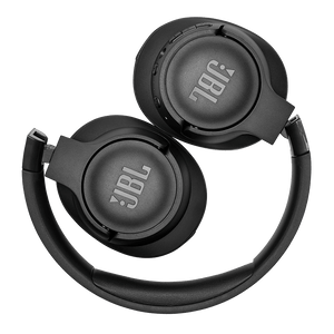 JBL Tune 760NC Headphones Black Details when Folded Photo